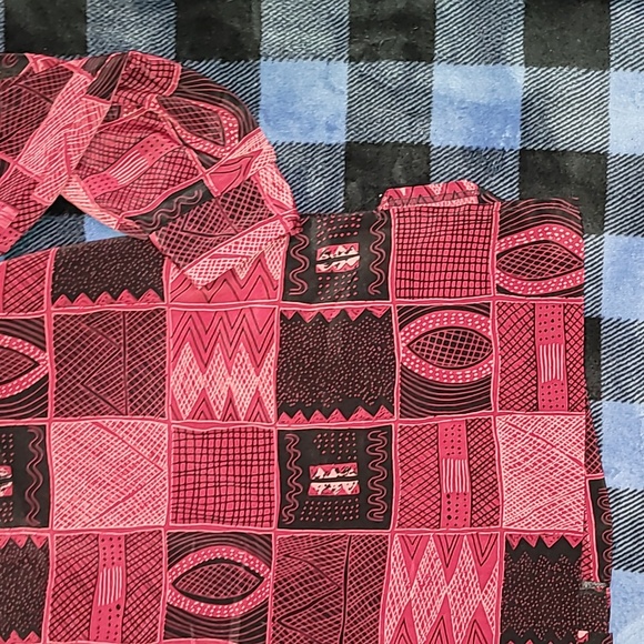 Vintage. Made in USA. Silver Threads. 💯 Polyester. Button- down. Women's XL - Picture 14 of 16